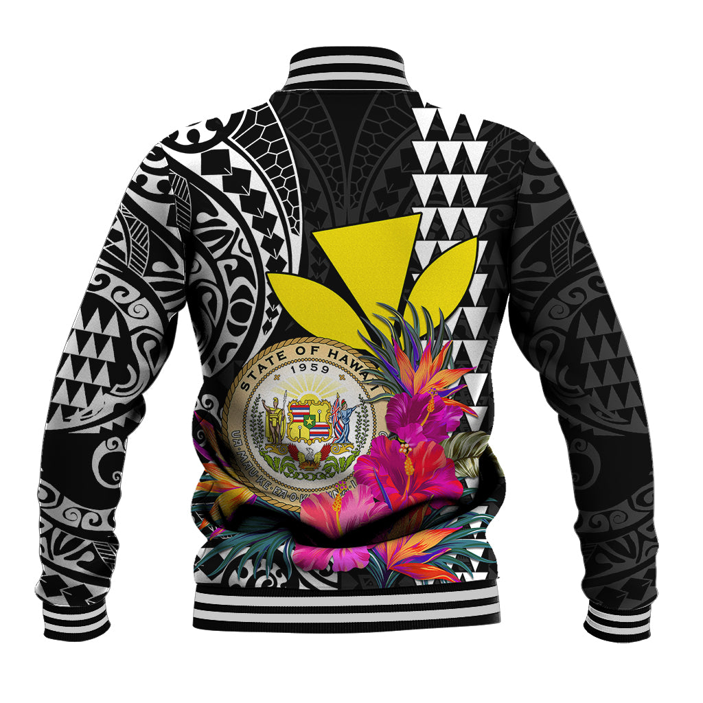 Kakau Tribal Hawaiian Kanaka Maoli Baseball Jacket LT9 - Polynesian Pride