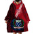 (Custom Personalised) Samoa Wearable Blanket Hoodie Happy Independence Day Samoan Red Pattern LT14 - Polynesian Pride