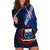 (Custom Personalised) Samoa Hoodie Dress Happy Independence Day Samoan Blue Pattern LT14 - Polynesian Pride