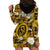 (Custom Personalised) Hawaii State Hoodie Dress Tropical Flowers Mix Tartan Gold Version LT14 - Polynesian Pride