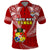 (Custom Text and Number) Tonga Rugby Polo Shirt Mate Maa Tonga Pacific Tongan Ngatu LT14 Red - Polynesian Pride