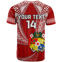 (Custom Text and Number) Tonga Rugby T Shirt Mate Maa Tonga Pacific Tongan Ngatu LT14 - Polynesian Pride