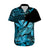 (Custom Personalised) Hawaii Monk Seal Hawaiian Shirt Polynesian Kakau With Kanaka Turquoise LT14 - Polynesian Pride