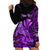 (Custom Personalised) Hawaii Monk Seal Hoodie Dress Polynesian Kakau With Kanaka Purple LT14 - Polynesian Pride