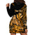 (Custom Personalised) Hawaii Monk Seal Hoodie Dress Polynesian Kakau With Kanaka Gold LT14 - Polynesian Pride