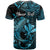 Custom Hawaii Hammerhead Shark T Shirt Polynesian Kakau With Kanaka Turquoise LT14 - Polynesian Pride