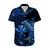 (Custom Personalised) Hawaii Hammerhead Shark Hawaiian Shirt Polynesian Kakau With Kanaka Blue LT14 - Polynesian Pride