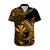 (Custom Personalised) Hawaii Hammerhead Shark Hawaiian Shirt Polynesian Kakau With Kanaka Gold LT14 - Polynesian Pride