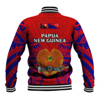 Papua New Guinea Baseball Jacket Central Province Mix Coat Of Arms Polynesian Art LT14 - Polynesian Pride
