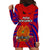 Papua New Guinea Hoodie Dress Central Province Mix Coat Of Arms Polynesian Art LT14 - Polynesian Pride