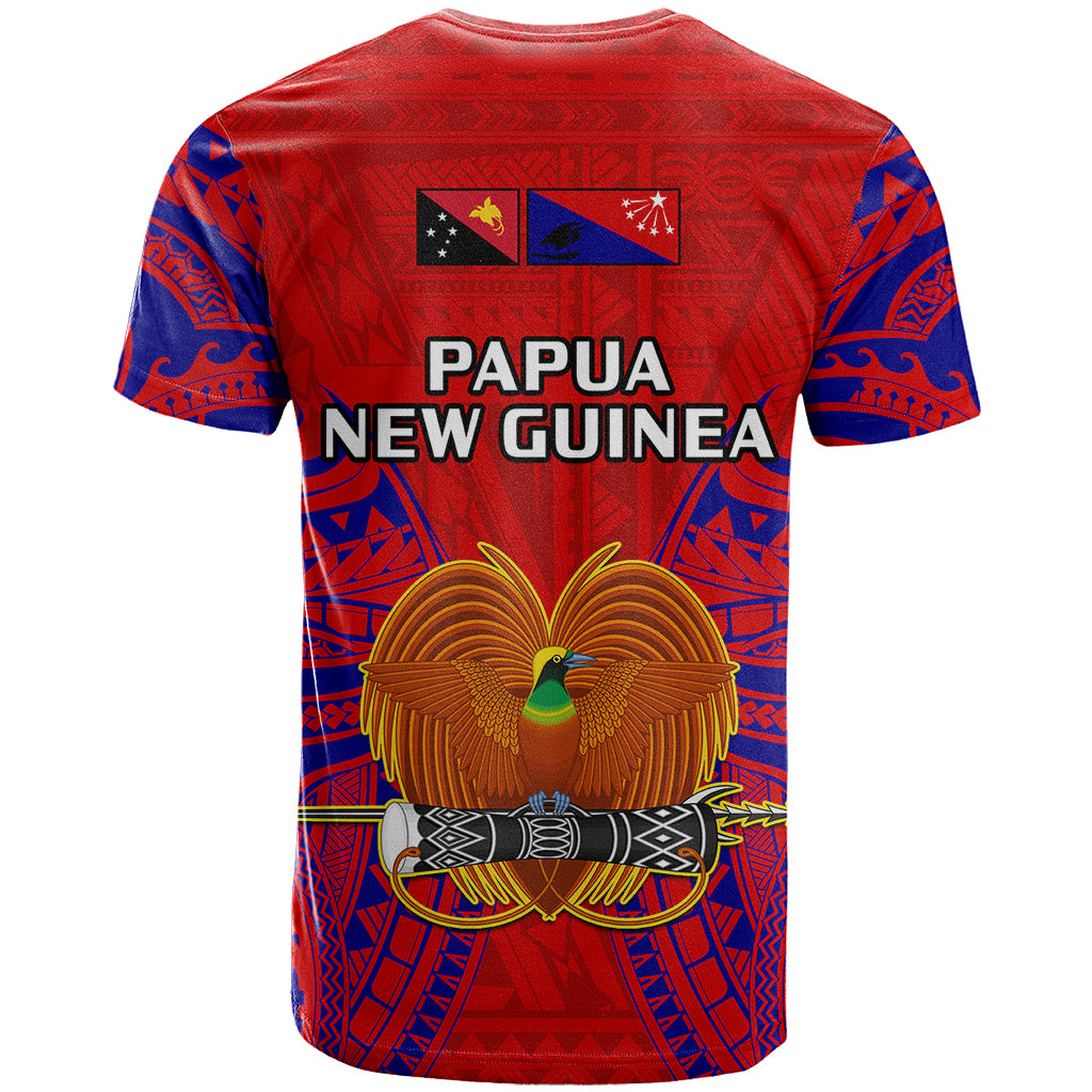 Papua New Guinea T Shirt Central Province Mix Coat Of Arms Polynesian Art LT14 - Polynesian Pride