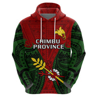 Papua New Guinea Hoodie Chimbu Province Mix Coat of Arms Polynesian Art LT14 - Polynesian Pride