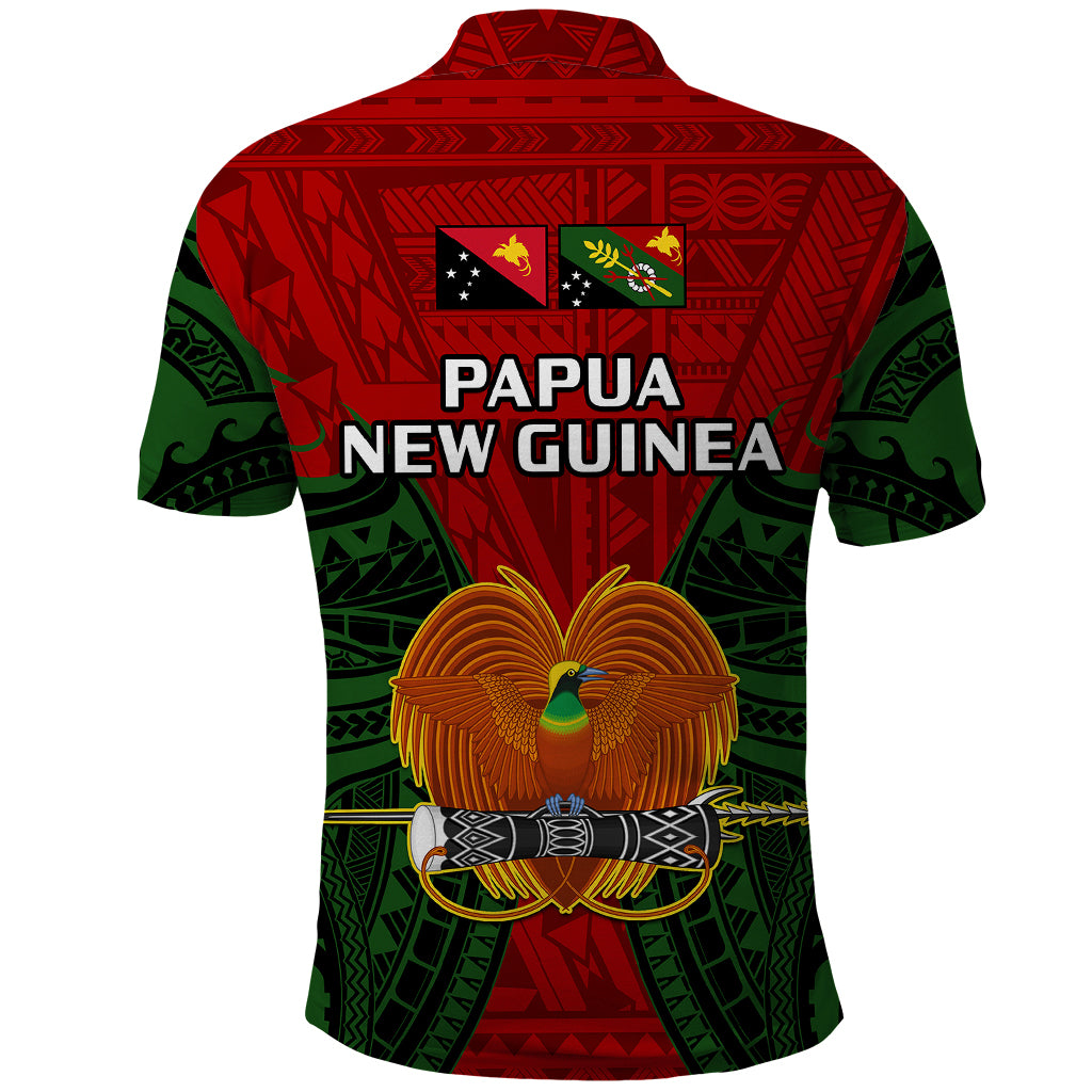 Papua New Guinea Polo Shirt Chimbu Province Mix Coat Of Arms Polynesian Art LT14 - Polynesian Pride