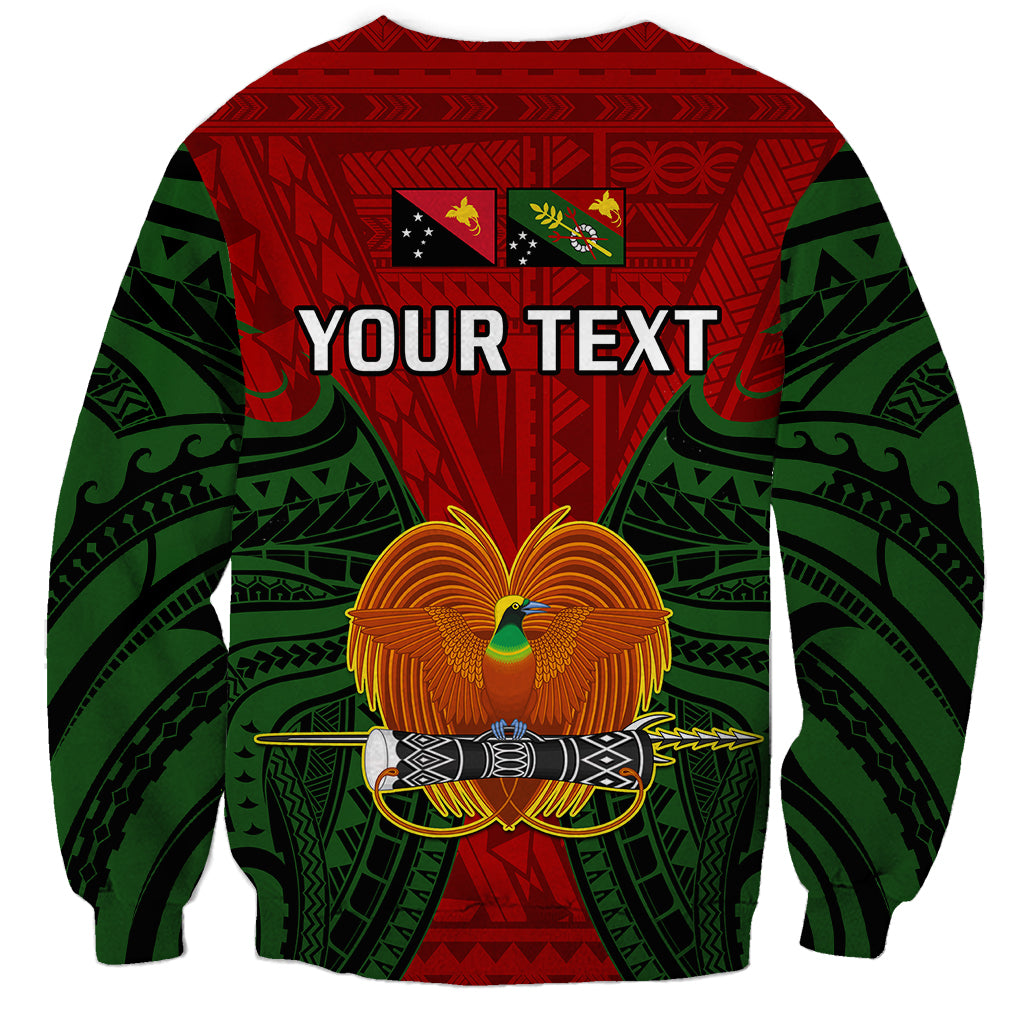 (Custom Personalised) Papua New Guinea Sweatshirt Chimbu Province Mix Coat Of Arms Polynesian Art LT14 - Polynesian Pride