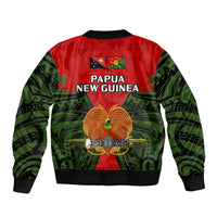 Papua New Guinea Bomber Jacket Eastern Highlands Province Mix Coat Of Arms Polynesian Art LT14 - Polynesian Pride