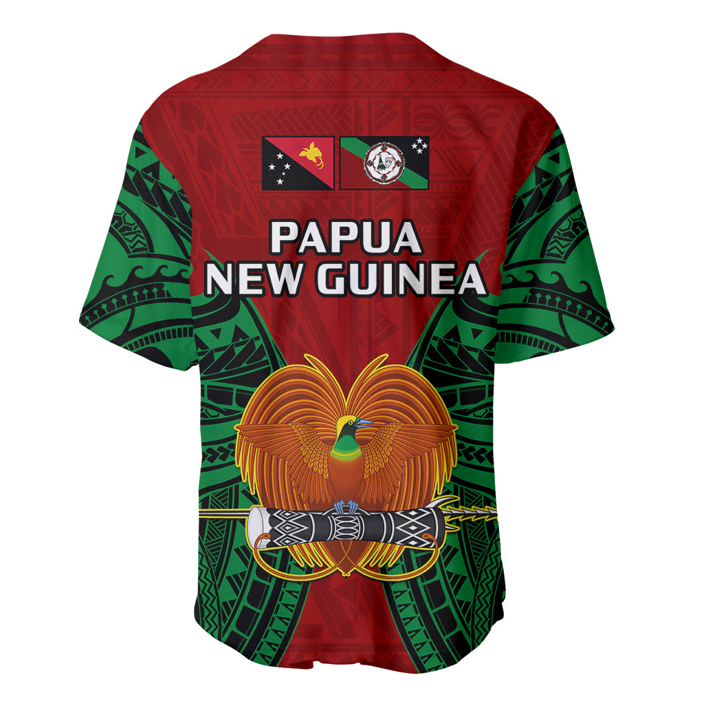 Papua New Guinea Baseball Jersey East New Britain Province Mix Coat Of Arms Polynesian Art LT14 - Polynesian Pride