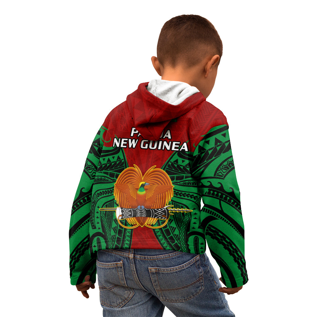 Papua New Guinea Kid Hoodie East New Britain Province Mix Coat Of Arms Polynesian Art LT14 - Polynesian Pride