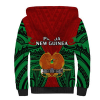 Papua New Guinea Sherpa Hoodie East New Britain Province Mix Coat Of Arms Polynesian Art LT14 - Polynesian Pride