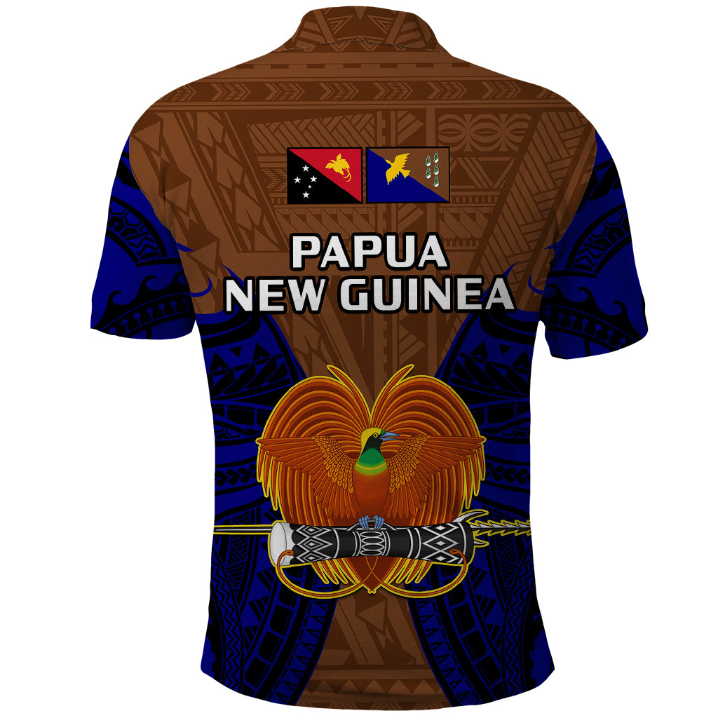 Papua New Guinea Polo Shirt Manus Province Mix Coat Of Arms Polynesian Art LT14 - Polynesian Pride