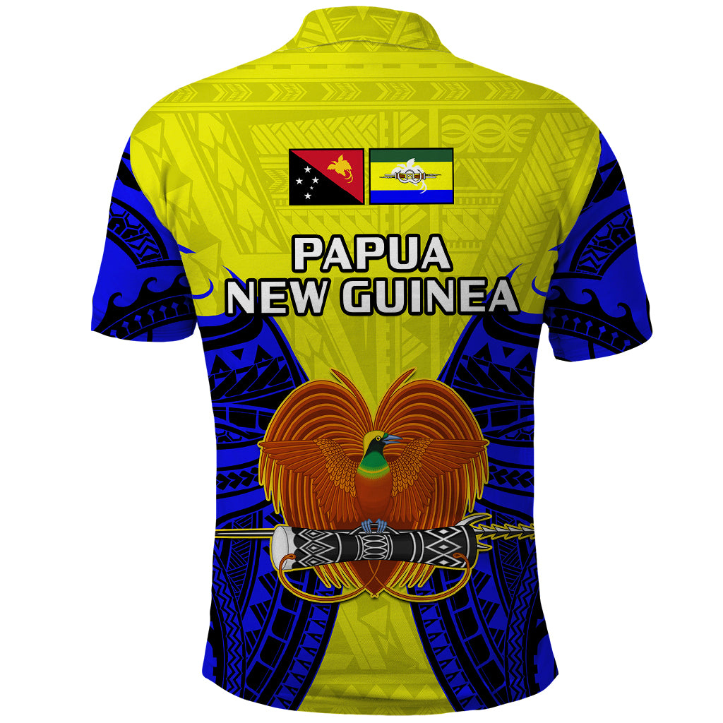 Papua New Guinea Polo Shirt Morobe Province Mix Coat Of Arms Polynesian Art LT14 - Polynesian Pride