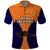 Papua New Guinea Polo Shirt New Ireland Province Mix Coat Of Arms Polynesian Art LT14 Orange - Polynesian Pride