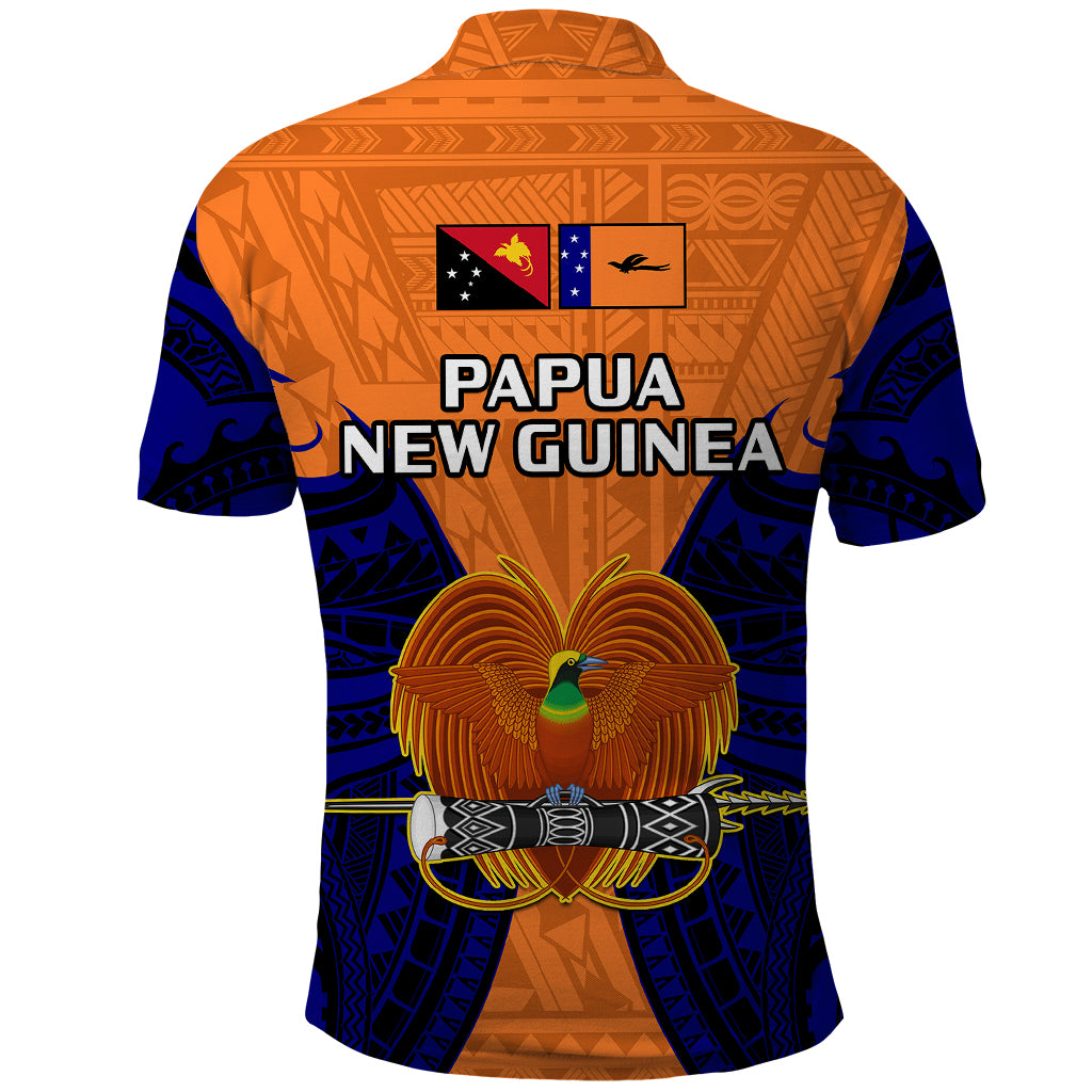 Papua New Guinea Polo Shirt New Ireland Province Mix Coat Of Arms Polynesian Art LT14 - Polynesian Pride