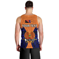 (Custom Personalised) Papua New Guinea Men Tank Top New Ireland Province Mix Coat Of Arms Polynesian Art LT14 - Polynesian Pride