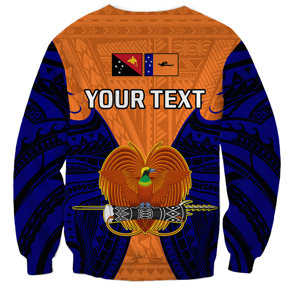 (Custom Personalised) Papua New Guinea Sweatshirt New Ireland Province Mix Coat Of Arms Polynesian Art LT14 - Polynesian Pride