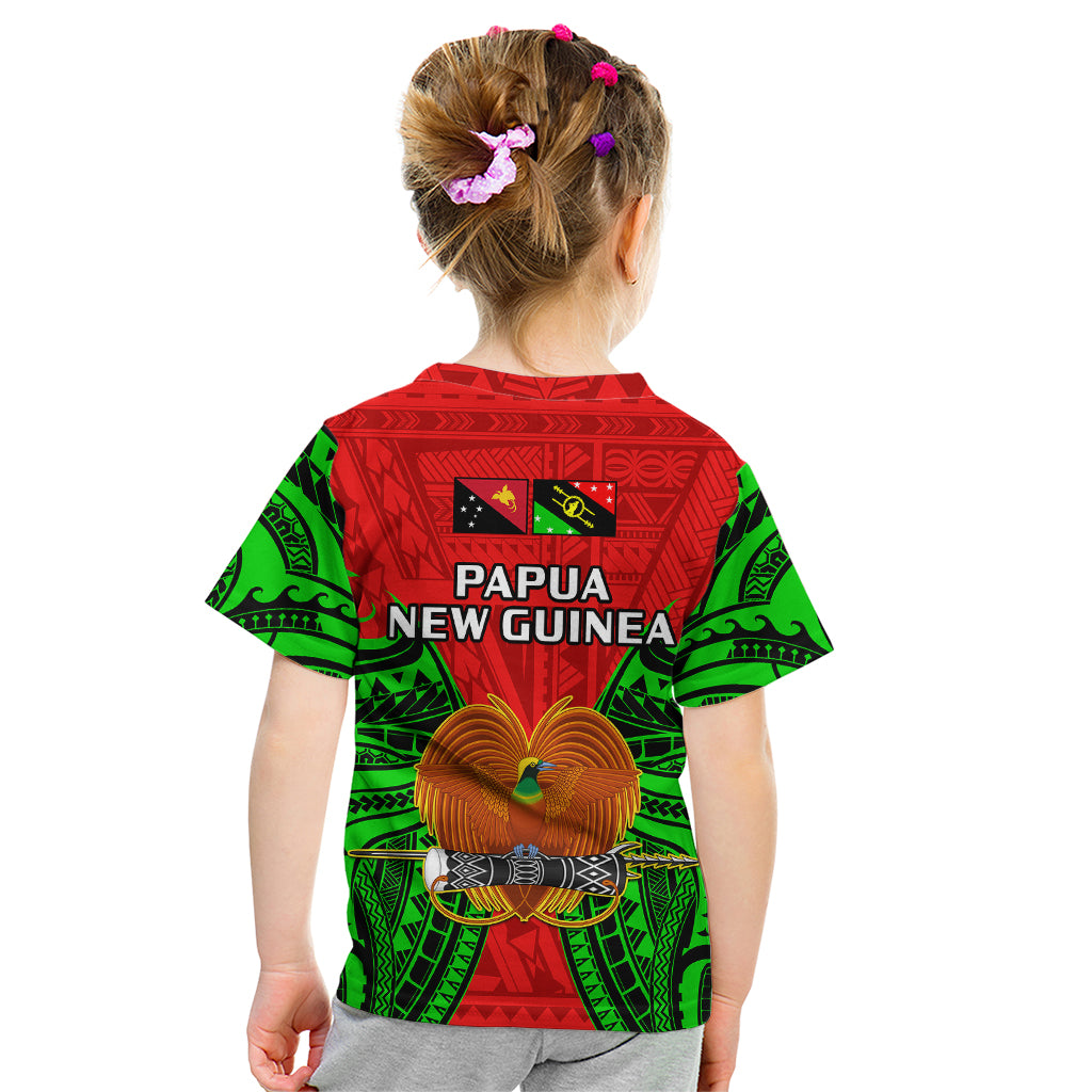 Papua New Guinea Kid T Shirt Southern Highlands Province Mix Coat Of Arms Polynesian Art LT14 - Polynesian Pride