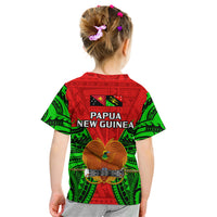 Papua New Guinea Kid T Shirt Southern Highlands Province Mix Coat Of Arms Polynesian Art LT14 - Polynesian Pride