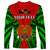 (Custom Personalised) Papua New Guinea Long Sleeve Shirt Southern Highlands Province Mix Coat Of Arms Polynesian Art LT14 - Polynesian Pride