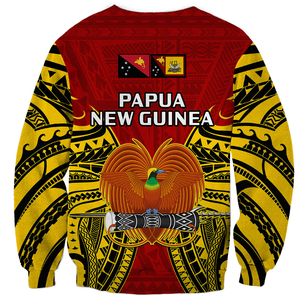 Papua New Guinea Sweatshirt Western Province Mix Coat Of Arms Polynesian Art LT14 - Polynesian Pride