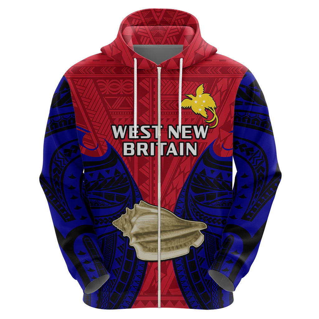 Custom Papua New Guinea Hoodie West New Britain Province Mix Coat of Arms Polynesian Art LT14 - Polynesian Pride