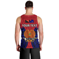 (Custom Personalised) Papua New Guinea Men Tank Top West New Britain Province Mix Coat Of Arms Polynesian Art LT14 - Polynesian Pride