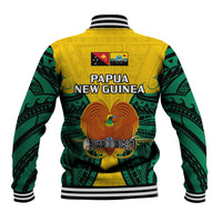 Papua New Guinea Baseball Jacket Hela Province Mix Coat Of Arms Polynesian Art LT14 - Polynesian Pride