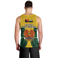 Papua New Guinea Men Tank Top Hela Province Mix Coat Of Arms Polynesian Art LT14 - Polynesian Pride