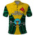 Papua New Guinea Polo Shirt Hela Province Mix Coat Of Arms Polynesian Art LT14 Yellow - Polynesian Pride