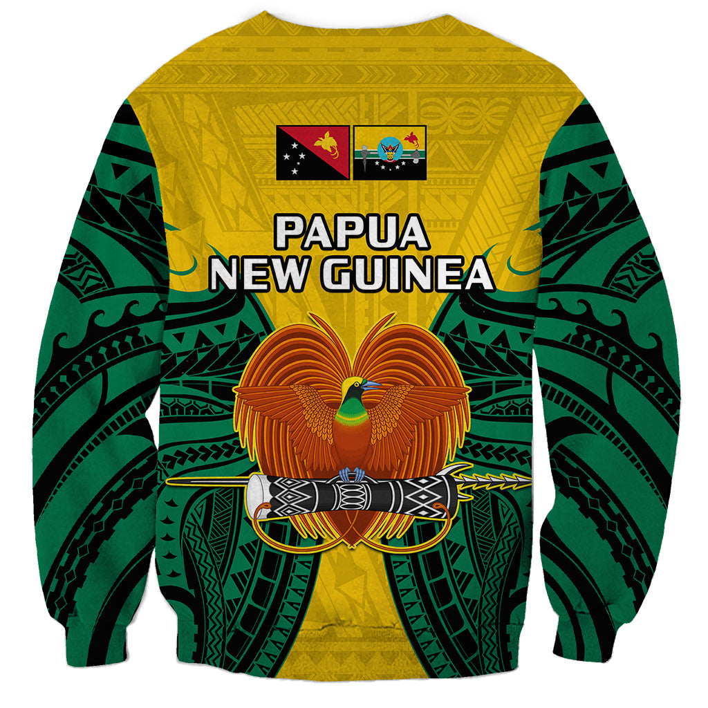Papua New Guinea Sweatshirt Hela Province Mix Coat Of Arms Polynesian Art LT14 - Polynesian Pride