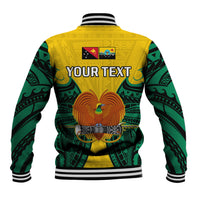(Custom Personalised) Papua New Guinea Baseball Jacket Hela Province Mix Coat Of Arms Polynesian Art LT14 - Polynesian Pride