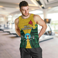 (Custom Personalised) Papua New Guinea Men Tank Top Hela Province Mix Coat Of Arms Polynesian Art LT14 - Polynesian Pride
