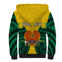 (Custom Personalised) Papua New Guinea Sherpa Hoodie Hela Province Mix Coat Of Arms Polynesian Art LT14 - Polynesian Pride