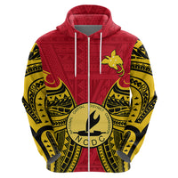 Papua New Guinea Hoodie National Capital District Mix Coat of Arms Polynesian Art LT14 - Polynesian Pride