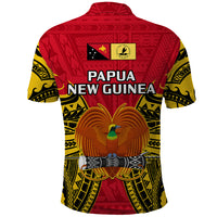 Papua New Guinea Polo Shirt National Capital District Mix Coat Of Arms Polynesian Art LT14 - Polynesian Pride