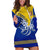 Tokelau Hoodie Dress Tokelauan Tatau Plumeria Special Style LT14 - Polynesian Pride