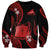 Tokelau Sweatshirt Tokelauan Tatau With Badge Red LT14 Unisex Red - Polynesian Pride