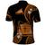 Tokelau Polo Shirt Tokelauan Tatau With Badge Gold LT14 - Polynesian Pride
