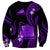 Tokelau Sweatshirt Tokelauan Tatau With Badge Purple LT14 - Polynesian Pride