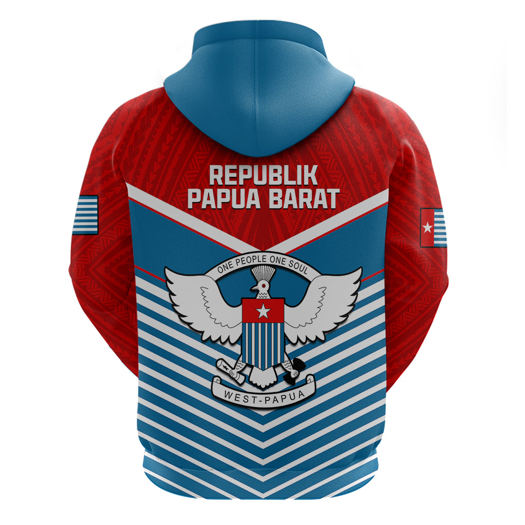 West Papua Hoodie Coat of Arms and Morning Star Flag LT14 - Polynesian Pride