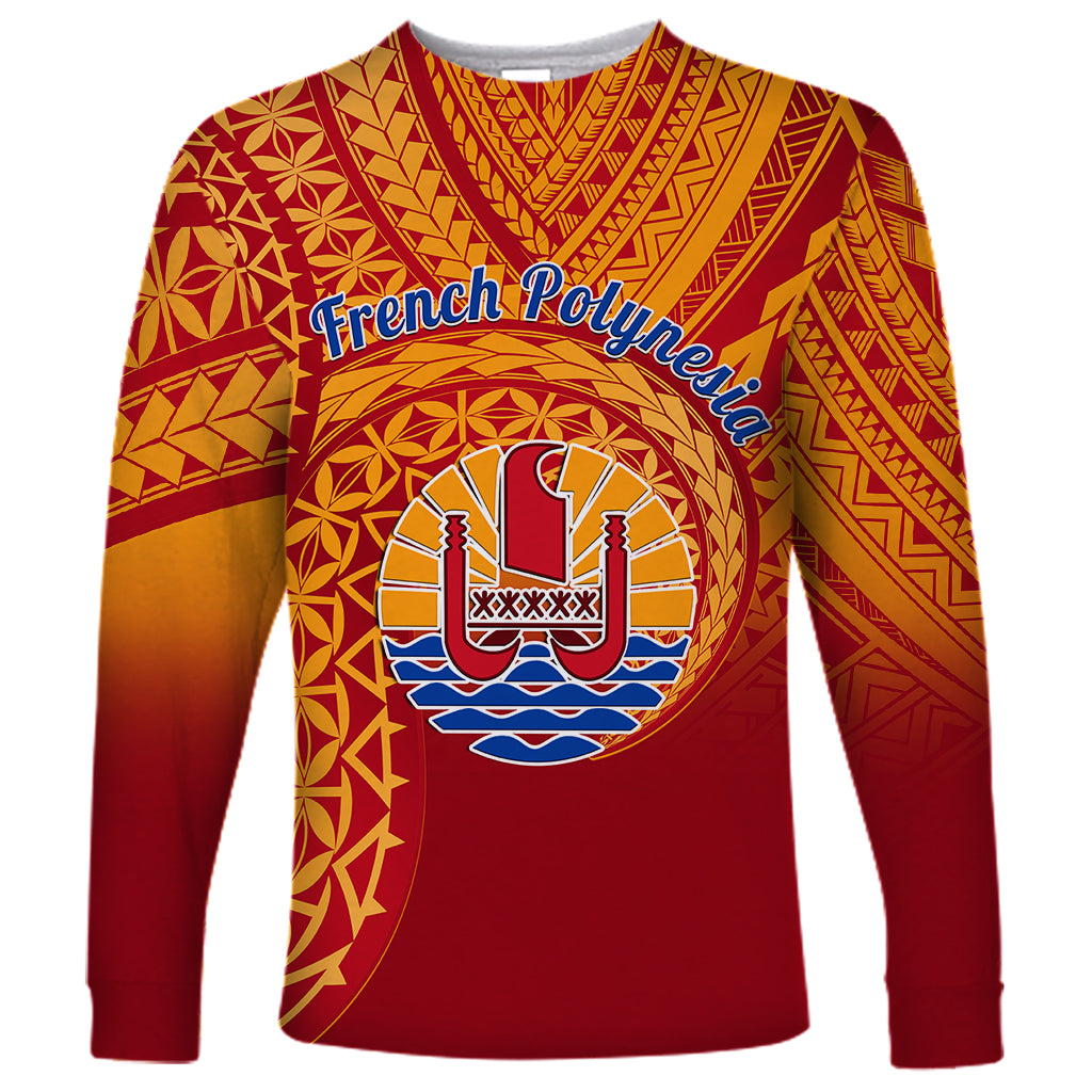 French Polynesia Long Sleeve Shirt Happy Internal Autonomy Day LT14 Unisex Red - Polynesian Pride