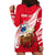 (Custom Personalised) Samoa Hoodie Dress Ula Fala Kava Bowl Plumeria Polynesian Red LT14 - Polynesian Pride